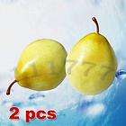 New Artificial Plastic Fruit Mini Green Pears 20 pcs