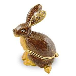   Rabbit Critically Endangered Species Rabbit Handmade Jeweled Metal