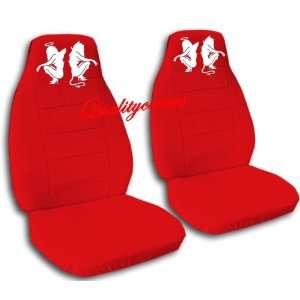  2 red angel and devil front seat covers. 2001 Mini Cooper 