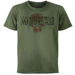 No More War /Military Green T Shirt /Sizes  2XL,3XL,4XL  