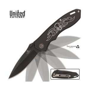  United Cutlery Tailwind Mini Nova Skull Folder Black 