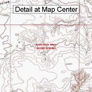  USGS Topographic Quadrangle Map   Knife River Mine 