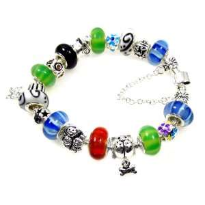  with Gorgeous Murano Glass Beads, Dog Charms, Swarovski Crystal 