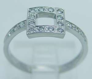   Co Platinum Diamond Ring w/ Pouch Retail $3000 Designer Signed Jewelry