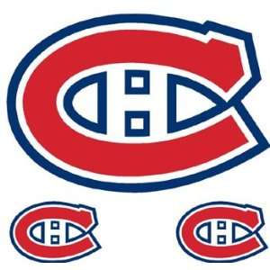  NHL Montreal Canadiens  3 Large Boys Hockey Wall Accents 