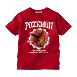 NEW UNIQLO × POKEMON Kids T shirt VICTINI RED size150  