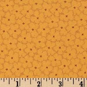   Green X Flowers Mustard Fabric By The Yard Arts, Crafts & Sewing