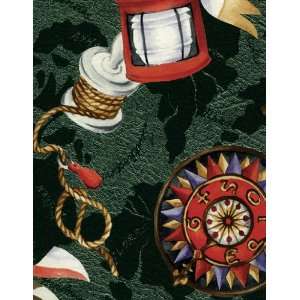  Nautical Elements Series 6105 League Vinyl Tablecloth 54 