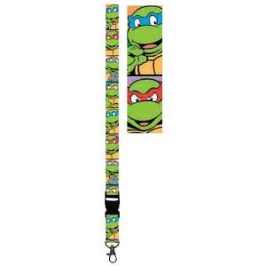  TMNT Teenage Mutant Ninja Turtles Faces Lanyard with Badge 