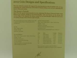 Royal Mint 2012 10 coin BU brilliant uncirculated set Diamond Jubilee 