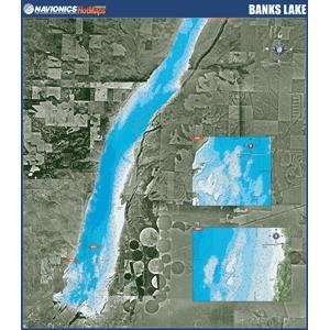    Navionics Paper Map Banks Lake Washington GPS & Navigation