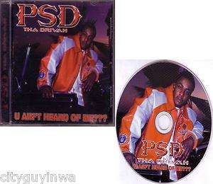   DRIVAH U Aint Heard of Me Oop & Rare Picture Disc OG CD Bay Area Rap