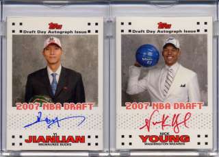   2007 TOPPS NBA Draft AUTO Company Exclusive Blue Ink #6/85 RARE  