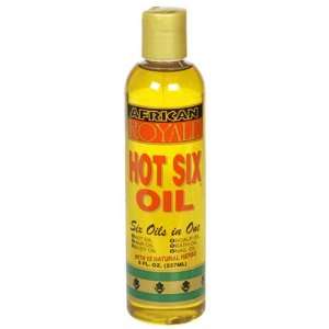 African Royale Hot Six Oil, 8 Ounce Bottles (Pack of 6 