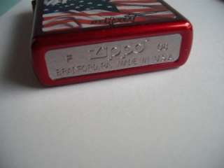 MAZZI FREEDOM WATCH EAGLE ZIPPO LIGHTER CANDY APPLE RED  