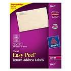 Avery Easy Peel 1/2 x 1 3/4 Inch Clear Return Address Labels 2000 Pack 
