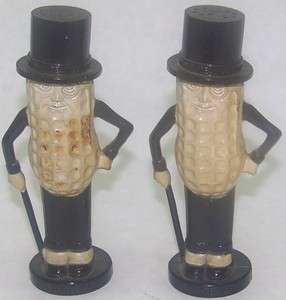 Vintage Mr Peanut Salt & Pepper Shakers  