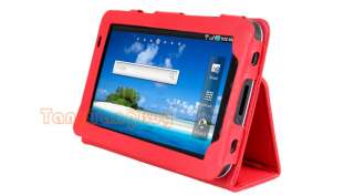 Leather Case Stand for Samsung Galaxy Tab Tablet Red  