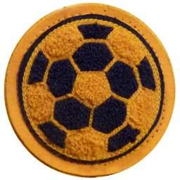 6 Inch Soccer ball Chenille Patch Clothing