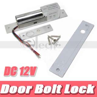 DC 12V Security Wired Door Controls Electric Bolt Lock  