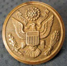 WWI Era U.S. Eagle Great Seal Scovill GS Brass Button  