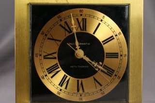 Vintage Seth Thomas Brass Quartzmatic Mantle Clock  