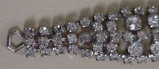 Vintage signed La Rel Elegant Rhinestone Bracelet La Rel Large Stones 