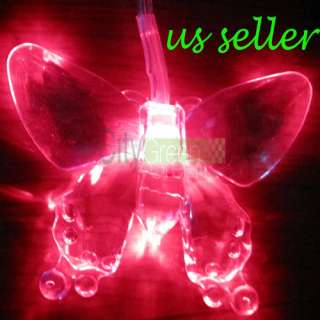 Romantic LED Single Colorful (butterfly) Battery Stringt Light Bedsid 