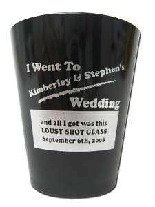 75 New PERSONALIZED SHOT GLASSES Party Wedding Favors  