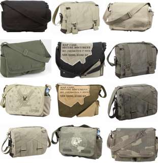 Military Army GI Style CANVAS Shoulder Messenger Bags  