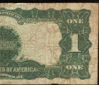 LARGE 1899 $1 DOLLAR BILL SILVER CERTIFICATE BLACK EAGLE NOTE Fr 229 