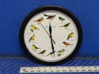 New 9.75 Quartz Singing Bird Clock W33  