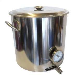 42 Quart Polarware Stainless Kettle w/ Valve and Thermometer  