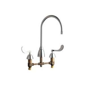  Chicago Faucets Deck Mounted Widespread Kitchen Faucet 201 