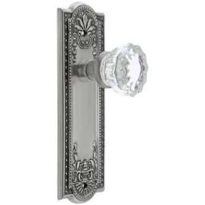  Meadows Style Door Set with Fluted Crystal Door Knobs. Privacy 