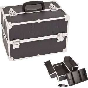   PROFESSIONAL ALUMINUM COSMETIC MAKEUP CASE WITH DIVIDERS   P4301