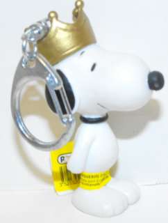 King Snoopy Figurine Keychain Figure key chain PEANUTS  