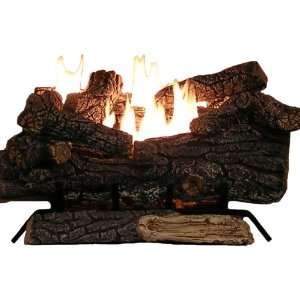   Free Dual Burner Log Set for Liquid Propane Fueled Fireplace, 24 Inch