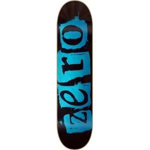  Zero Punk Skateboard Deck   7.75 Black/assorted Veneers 