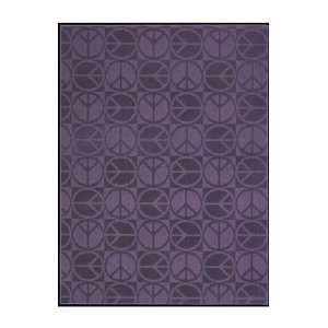    Garland Rug Large Peace 7 6 x 9 6 purple Area Rug