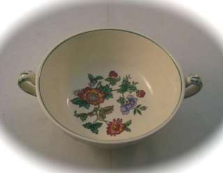   Wedgwood Patrician Tapestry Cream Soup Bowls Set of 2 Footed  