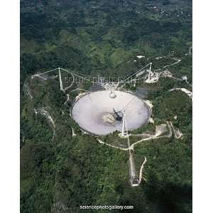  Upgraded Arecibo radio telescope with subreflector Canvas 
