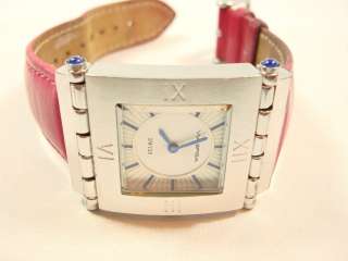 Via Spiga Stainless watch Italian pink Leather strap  