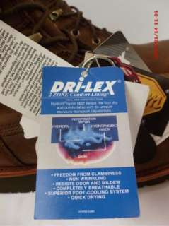 NEW MENS CHIPPEWA DURABILITY DRI LEX* LINED SIZE 14  