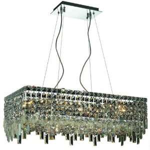 Ibiza Design 16 Light Rectangular 28 Adjustable Pendant Chandelier 