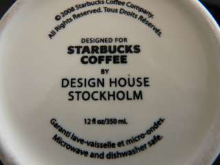 2008 STARBUCKS DESIGN HOUSE STOCKHOLM 12oz COFFEE MUG  