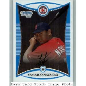 2008 Bowman Chrome Prospects #BCP137 Yamaico Navarro   Boston Red Sox 