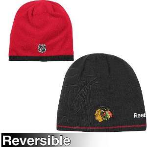  Chicago Blackhawks Center Ice Reversible Knit Hat by Reebok 