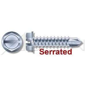   , Slotted Steel, Zinc Plated Serrated Standard Head Ships FREE in USA