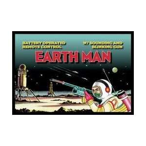 Remote Control Earth Man 12x18 Giclee on canvas